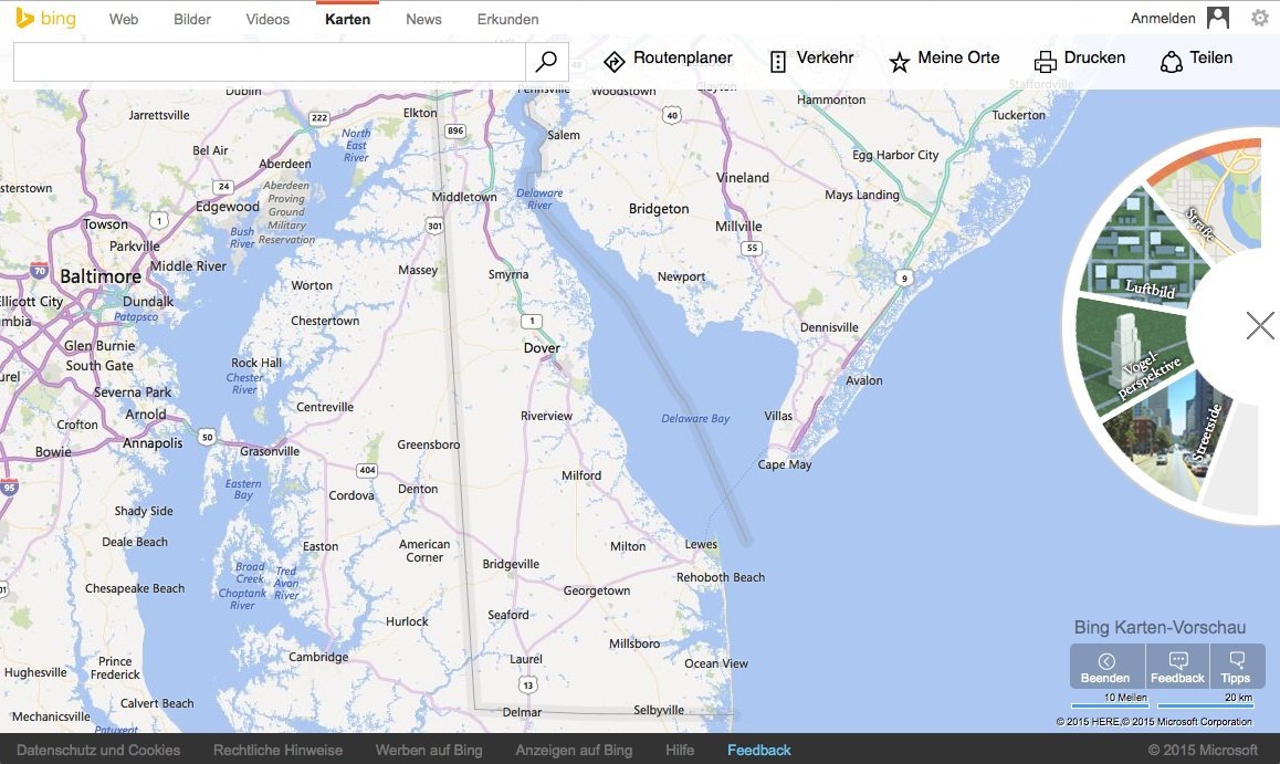 Karten im Web: Bing Maps bekommt ein neues Look & Feel | MittelstandsWiki