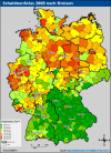 Schuldnerquoten nach Kreisen Schuldnerquoten nach Kreisen