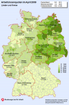 Arbeitslosenquote im April Arbeitslosenquote nach Ländern und Kreisen
