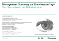 Management Summary: Durchlaufzeiten in der Moebelindustrie Management Summary: Durchlaufzeiten in der Moebelindustrie