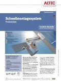 ALTEC-Schnellmontagesystem Schnellmontagesystem, © ALTEC Solartechnik AG