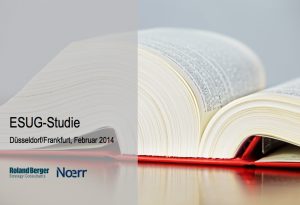 ESUG-Studie, © Roland Berger/Noerr