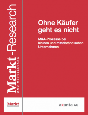 Ohne Käufer geht es nicht. M&A-Prozesse bei kleinen und mittelständischen Unternehmen, © axanta AG/Markt & Mittelstand