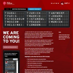 Red Hat Forum 2014, Screenshot © Red Hat, Inc.