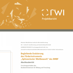 Begleitende Evaluierung des Förderinstruments „Spitzencluster-Wettbewerb“ des BMBF (© RWI 2014)