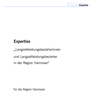 con_sens-Expertise: Langzeitleistungsbezieherinnen und Langzeitleistungsbezieher in der Region Hannover (2014), © Region Hannover