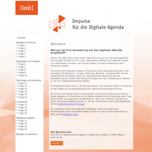 E-Government-Selbsttest: Impulse für die Digitale Agenda, © init