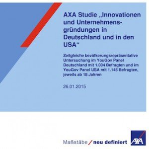 Innovationen und Unternehmensgründungen in Deutschland und in den USA, © AXA