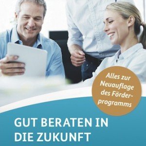Flyer: Förderprogramm unternehmensWert:Mensch, © BMAS