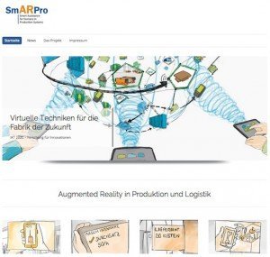 SmArPro-Webpräsenz, © Fraunhofer IML