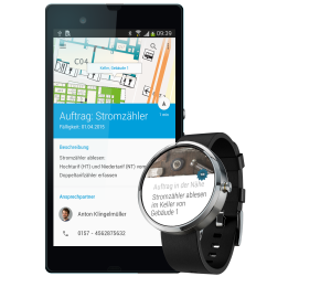 Auftragsmanagement per Smartwatch, © Heidelberg Mobil