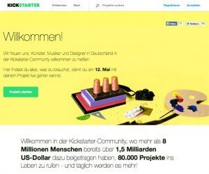 Kickstarter Deutschland, © Kickstarter, Inc.