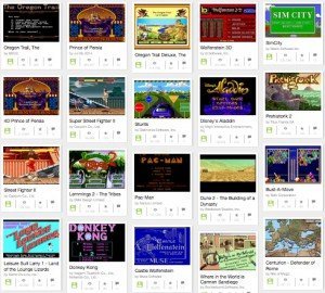MS-DOS-Games auf Archive.org, © The Internet Archive