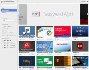 Chrome Web Store, © Google, Inc.