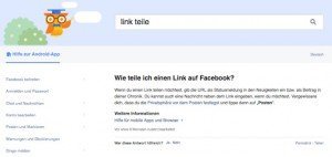Link Sharing auf Facebook, © Facebook