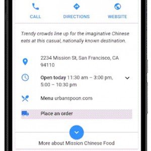 Place an Order, © Google, Inc.