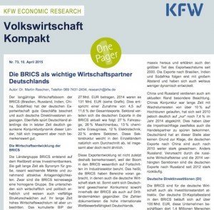 Volkswirtschaft Kompakt Nr. 73, © KfW