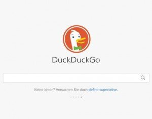 Ohne Tracking, © Duck Duck Go Inc.