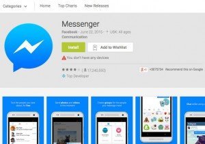Facebook Messenger, © Facebook – Google Inc.