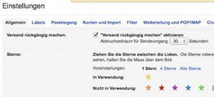 Versand rückgängig machen, © Google Inc.
