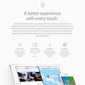 iOS 9 Previewm © Apple Inc.