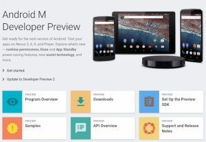 Android M Developer Preview 2, © Google Inc.
