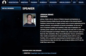 Joshua Drake, © Black Hat
