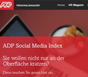 ADP Social Media Index, © ADP Employer Services GmbH