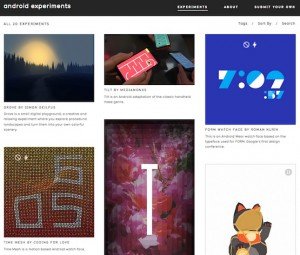 Android Experiments, © Google Inc.