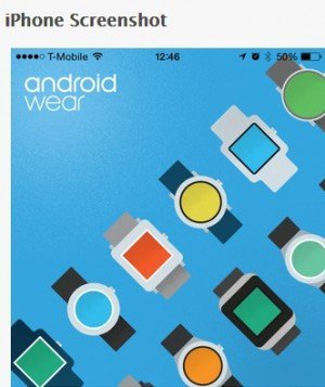 Android Wear für iPhones, © Apple Inc.
