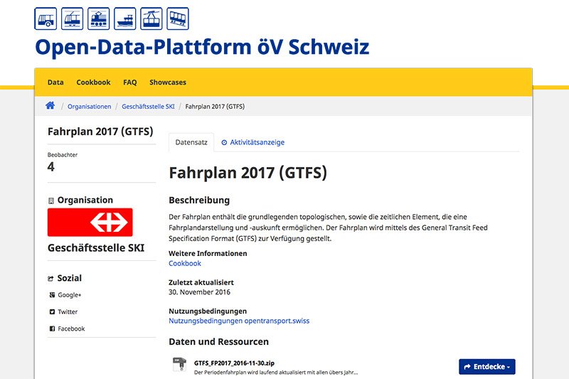 © Open-Data-Plattform öV Schweiz