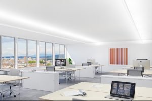Indirekte Design-Leuchten machen den Tageslichtverlauf mit