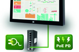ICP-Industrie-Panel zieht Strom über das Datenkabel