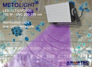 Asmetec stellt neuen UVC-Strahler für die Luft- und Oberflächendesinfektion vor