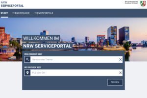Das Serviceportal.NRW startet mit ersten Leistungen