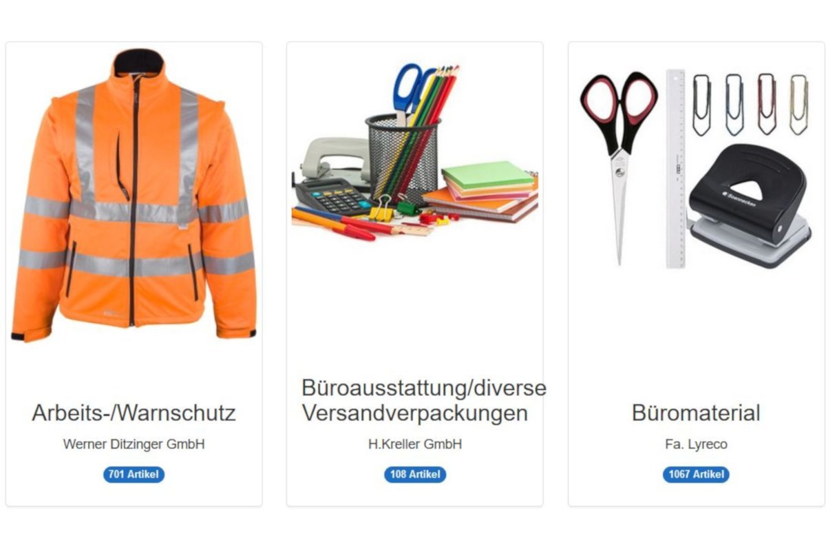 Katalogbeispiel Onlineshop der Stadtverwaltung Erfurt