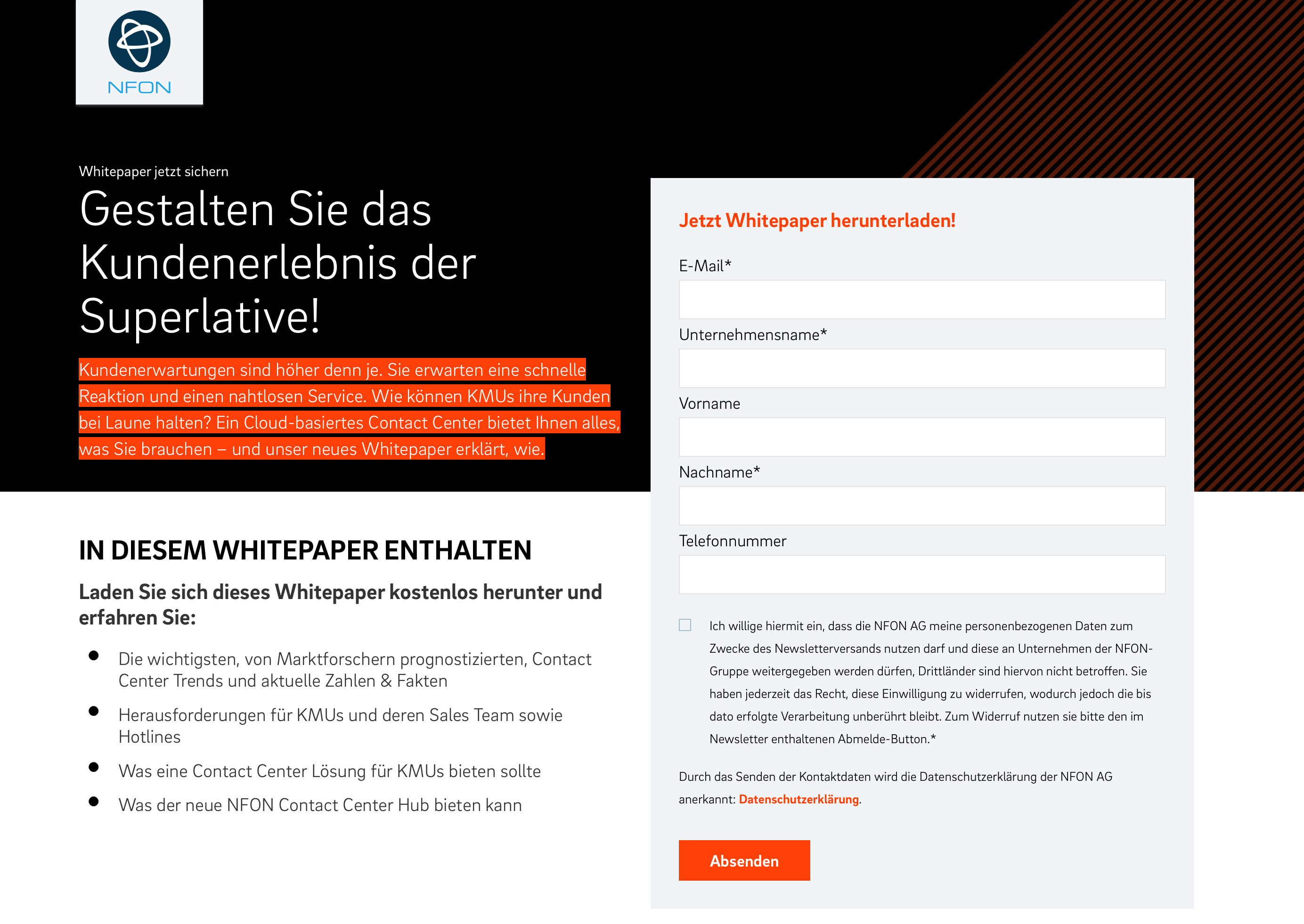 © Screenshot NFON-Website