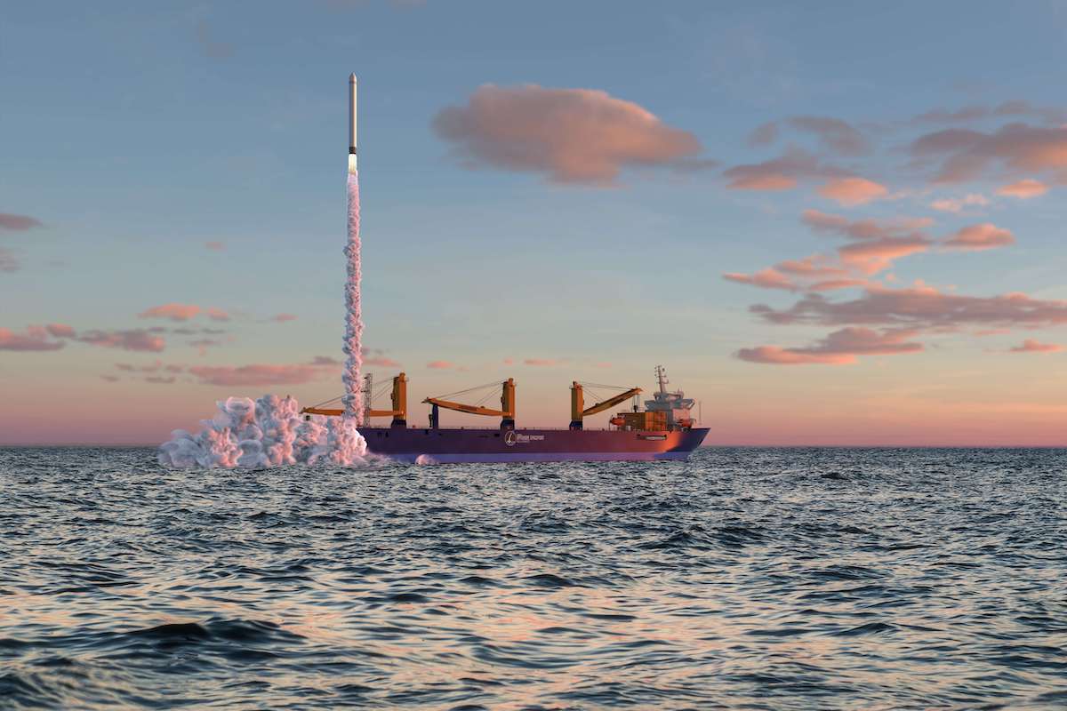 Die German Offshore Spaceport Alliance plant einen schwimmenden Weltraumbahnhof bei Bremerhaven.