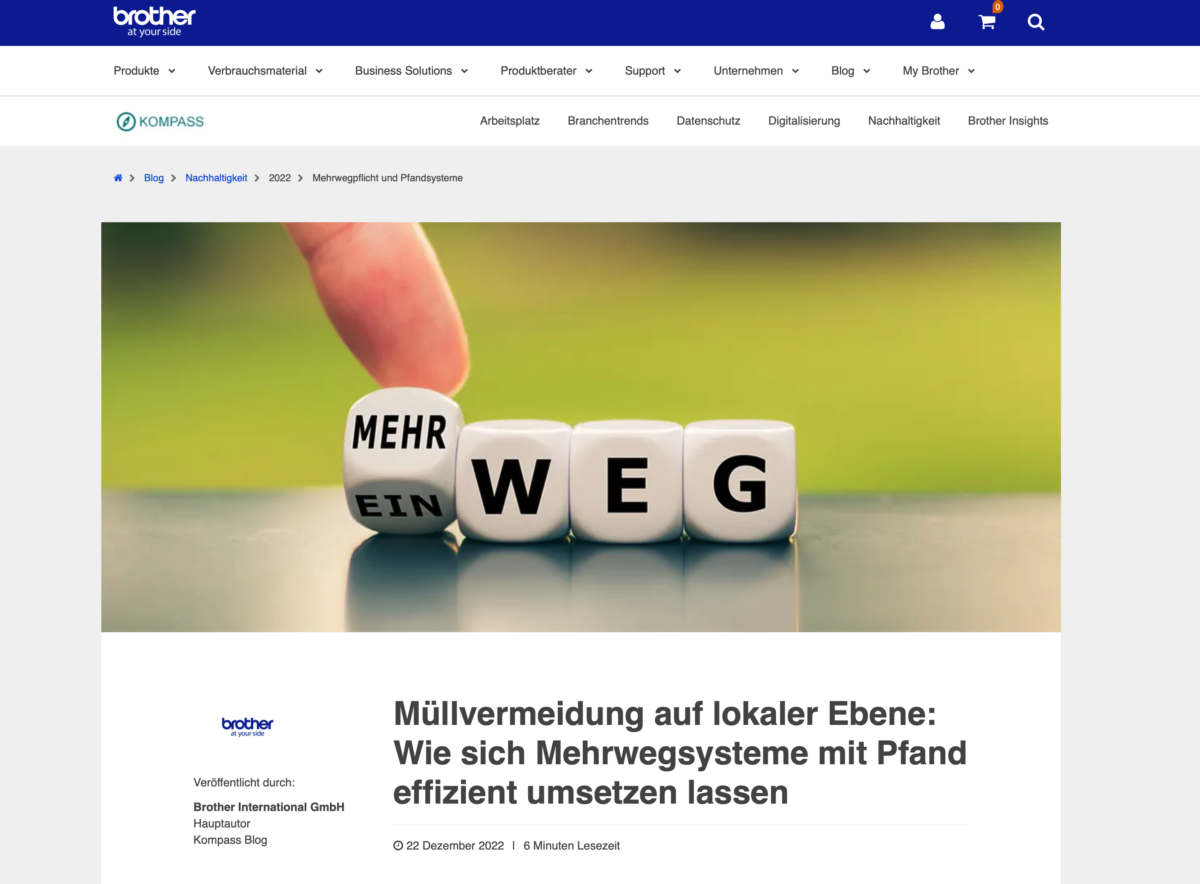 UmweltschutzSo funktioniert lokale Müllvermeidung mit Mehrwegsystemen