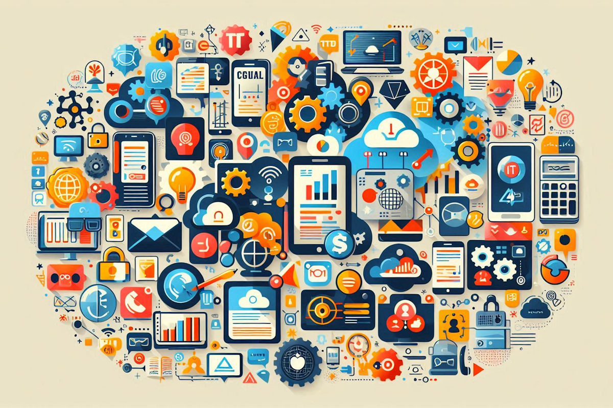 Digitale Kommunikation im Mittelstand – (Microsoft Designer / stk)