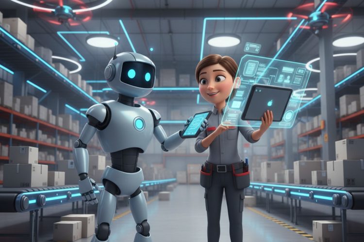 Moderne Intralogistik und Hub-Logistik – (Google Gemini / stk)